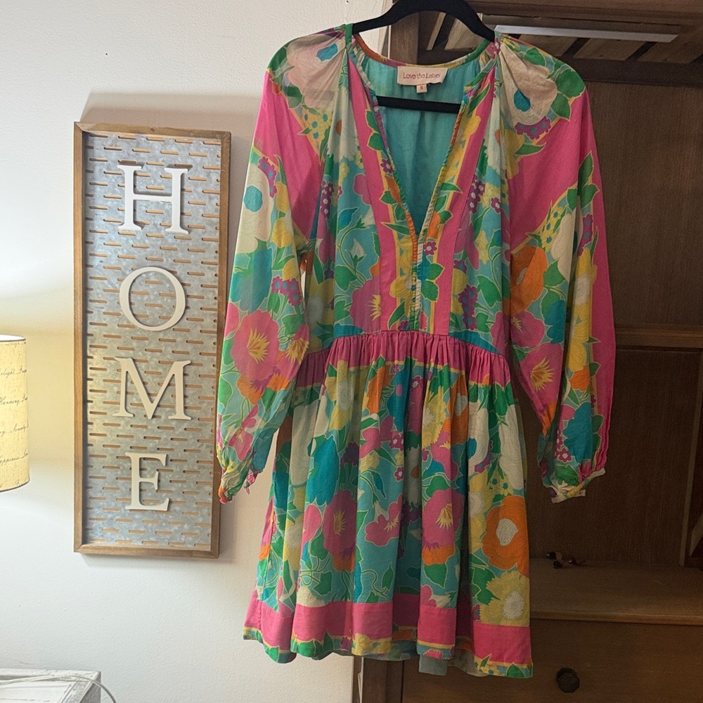 Love the label Lands' End Women's Floral Multicolor Dress